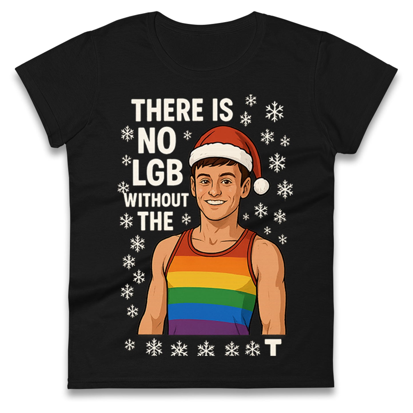 Tom Daley Christmas Ladies T Shirt