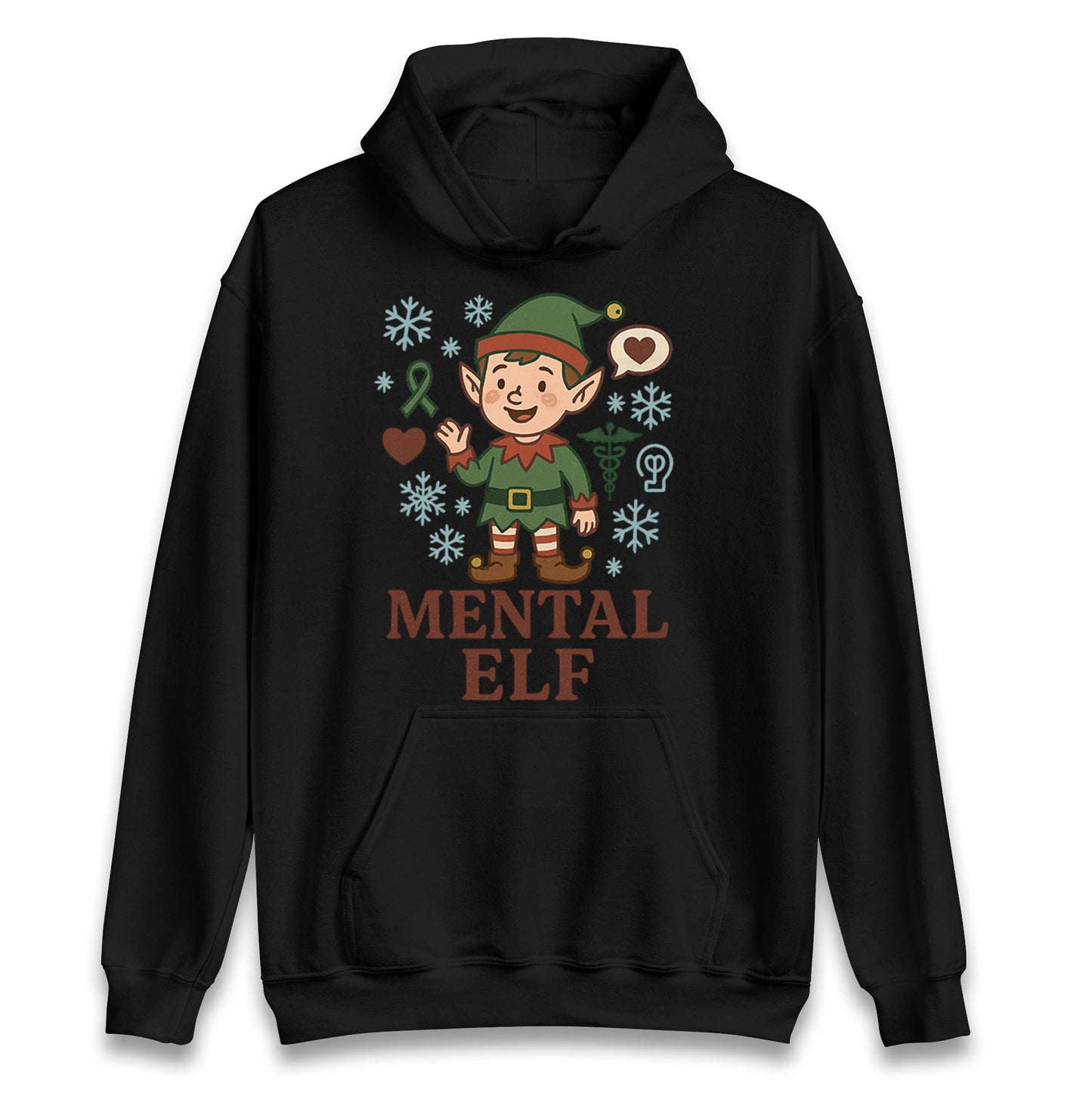 Mental Health Christmas Hoodie