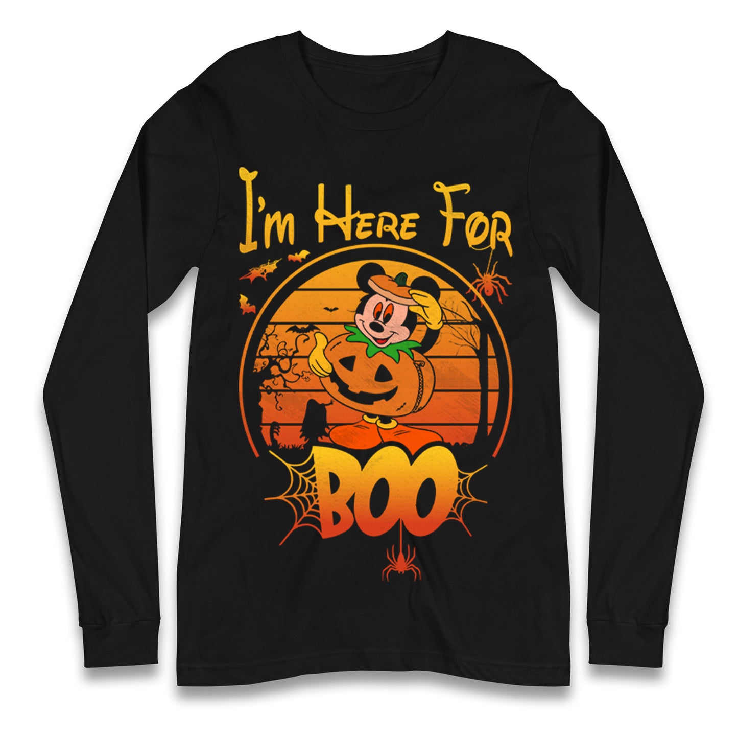 Mickey Mouse Im Here For Boo Halloween T Shirt
