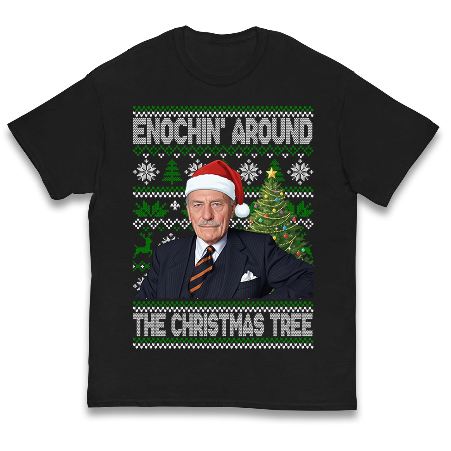 Enoch Powell Enochin Around the Christmas Tree Christmas Kids T Shirt