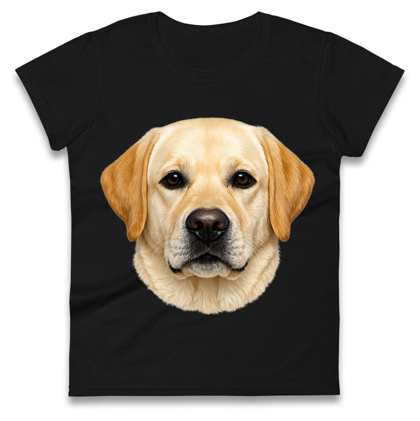 Labrador Dog Face Ladies T Shirt