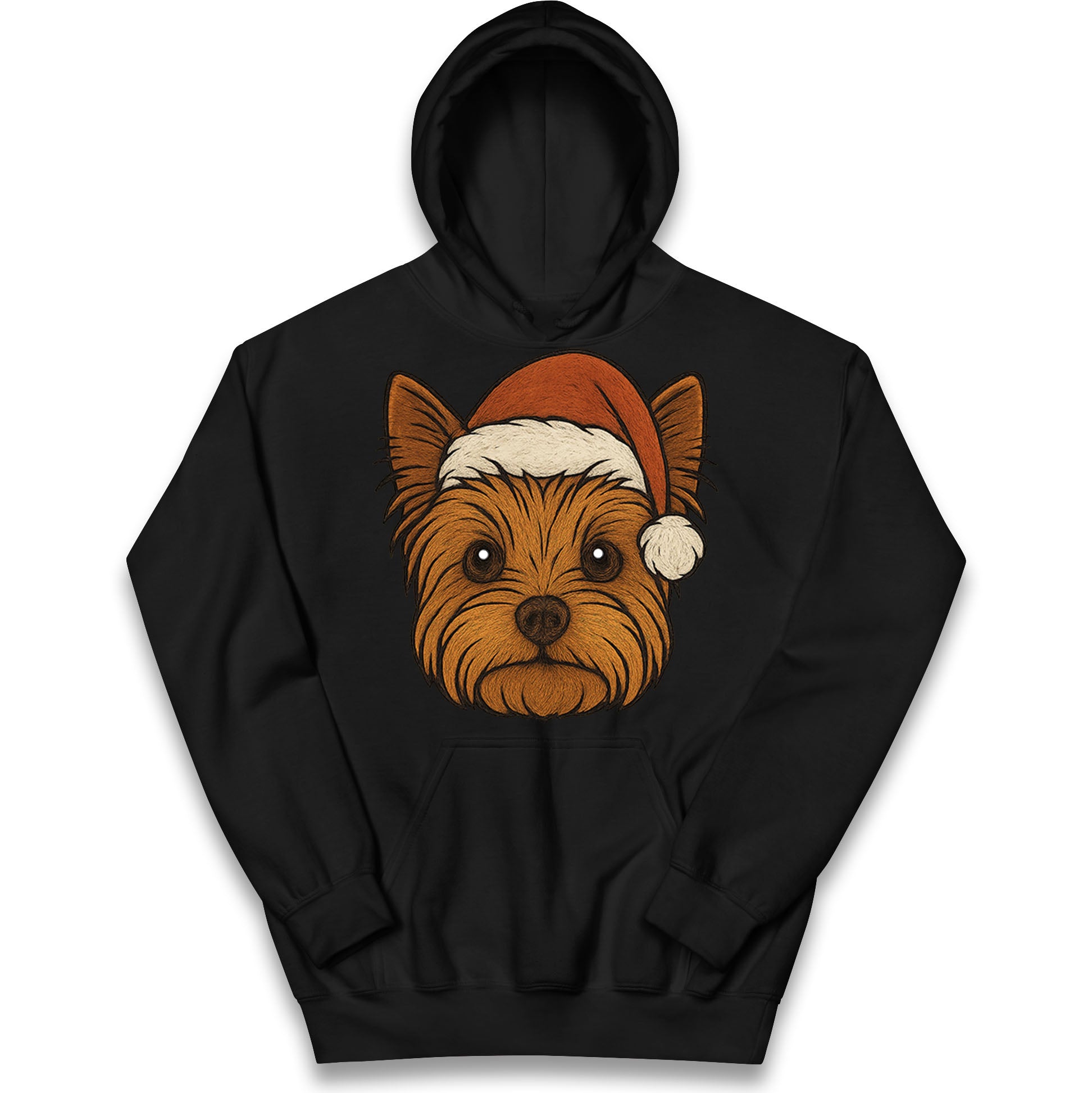 Yorkshire Terrier Christmas Kids Hoodie