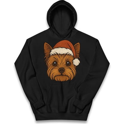 Yorkshire Terrier Christmas Kids Hoodie
