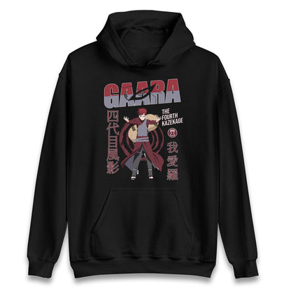 naruto shippuden gaara the fourth kazekage hoodie