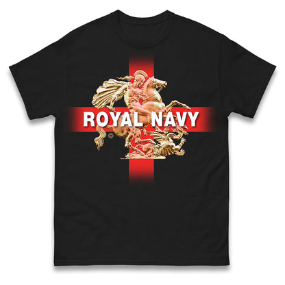 Royal Navy St George and The Dragon Mens Tee Top
