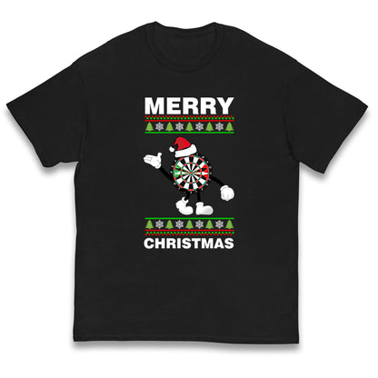dartboard christmas santa costume t shirt