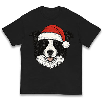 Border Collie Christmas Kids T Shirt