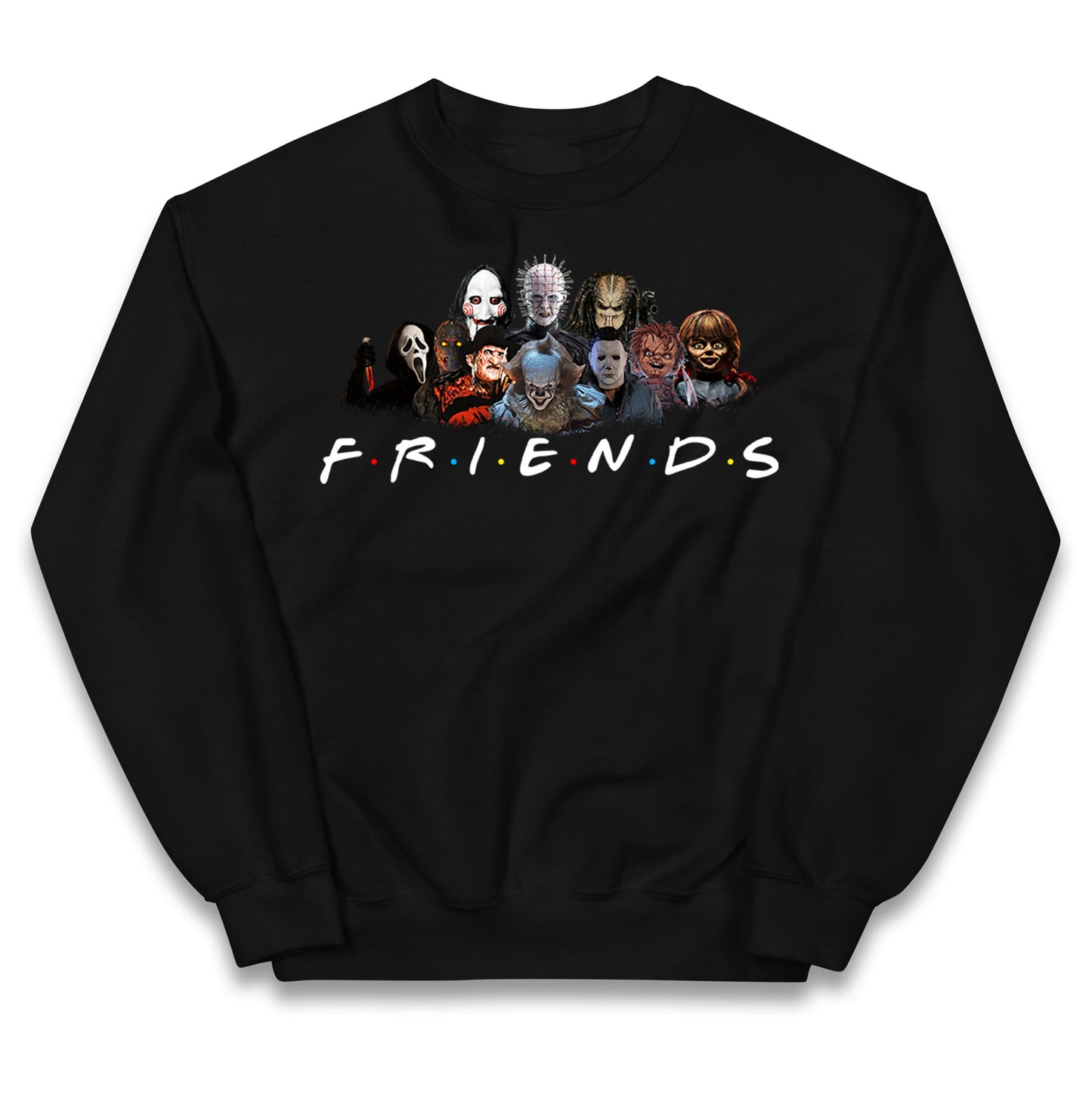 Horror Characters Friends Halloween Kids Jumper
