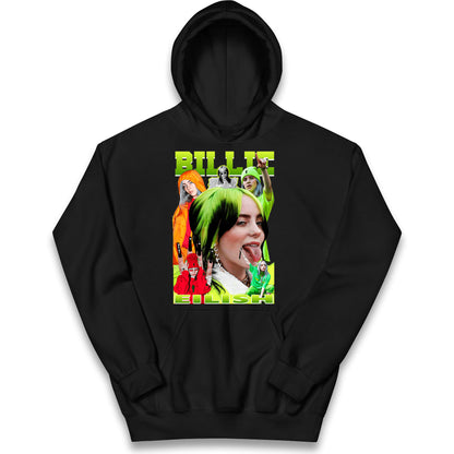 Billie Eilish Green Kids Hoodie
