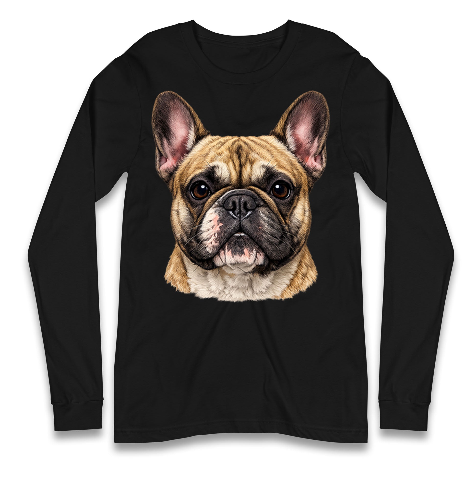 French Bulldog Face Longsleeve T Shirt