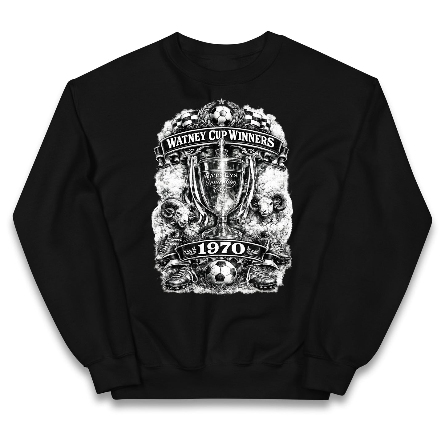 Retro Derby Watney Cup Winners 1970 Kids Jumper