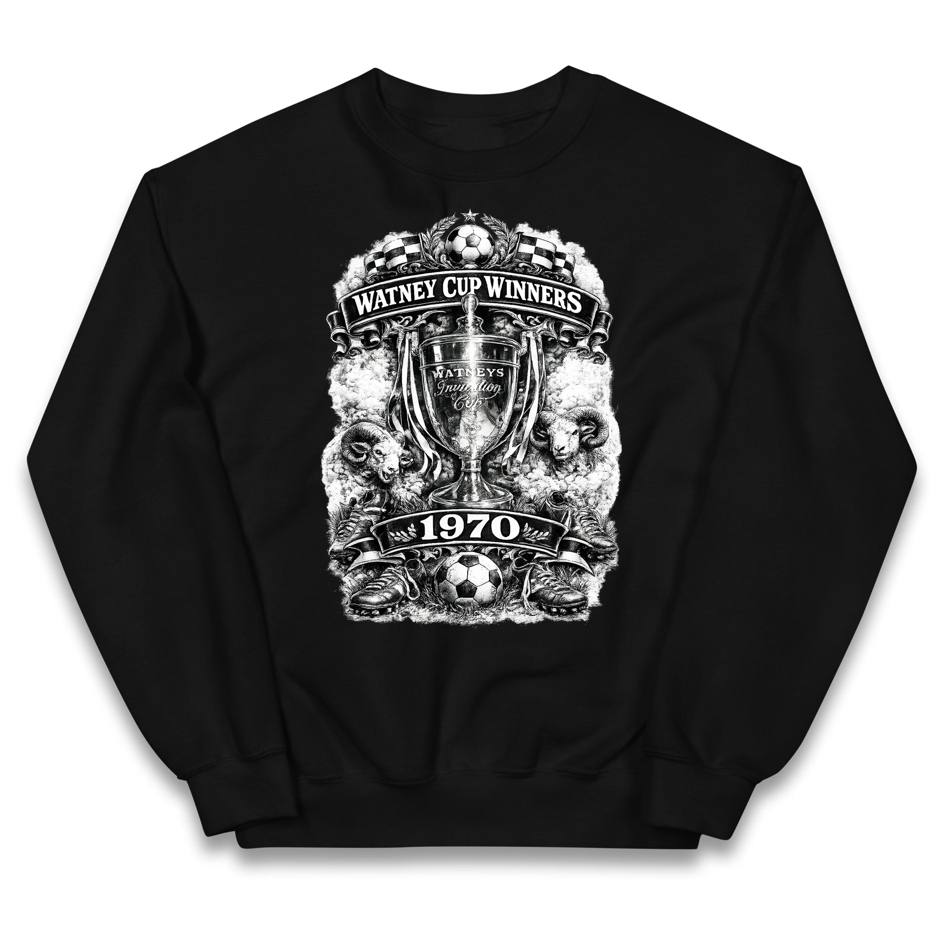 Retro Derby Watney Cup Winners 1970 Kids Jumper