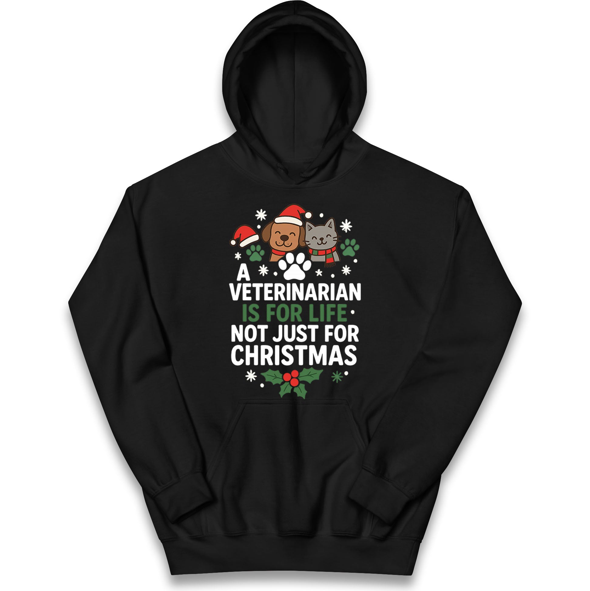 Veterinarian Christmas Kids Hoodie