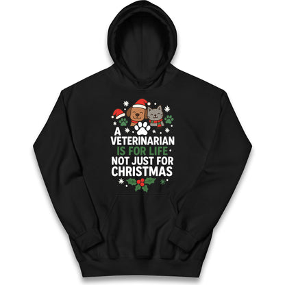 Veterinarian Christmas Kids Hoodie