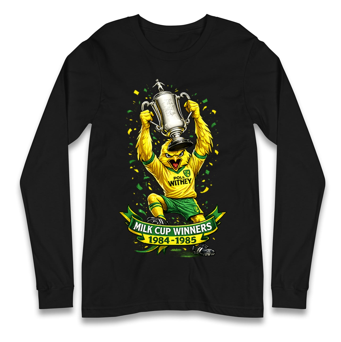 Norwich City Milk Cup Winners Longsleeve T Shirt