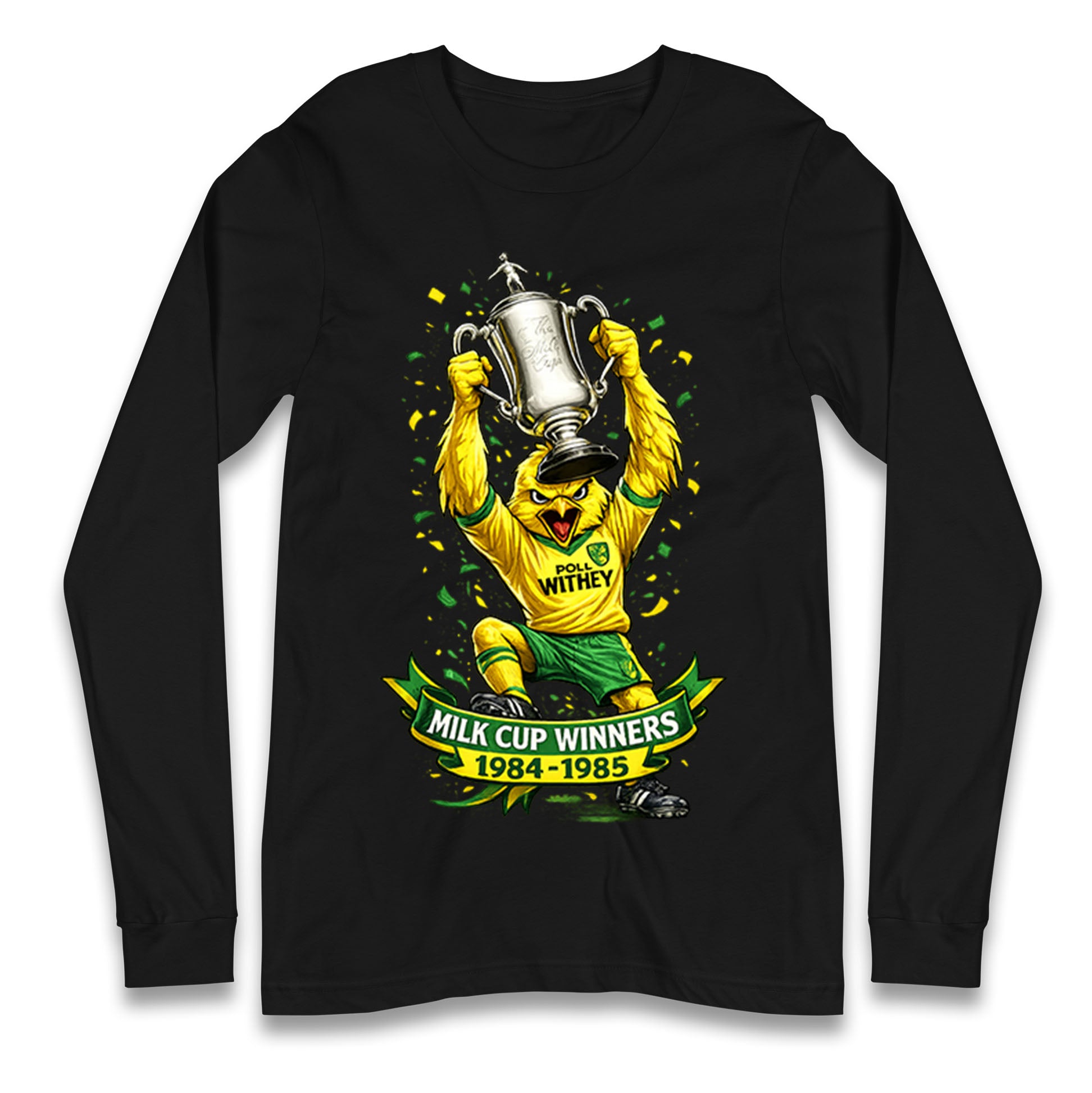 Norwich City Milk Cup Winners Longsleeve T Shirt