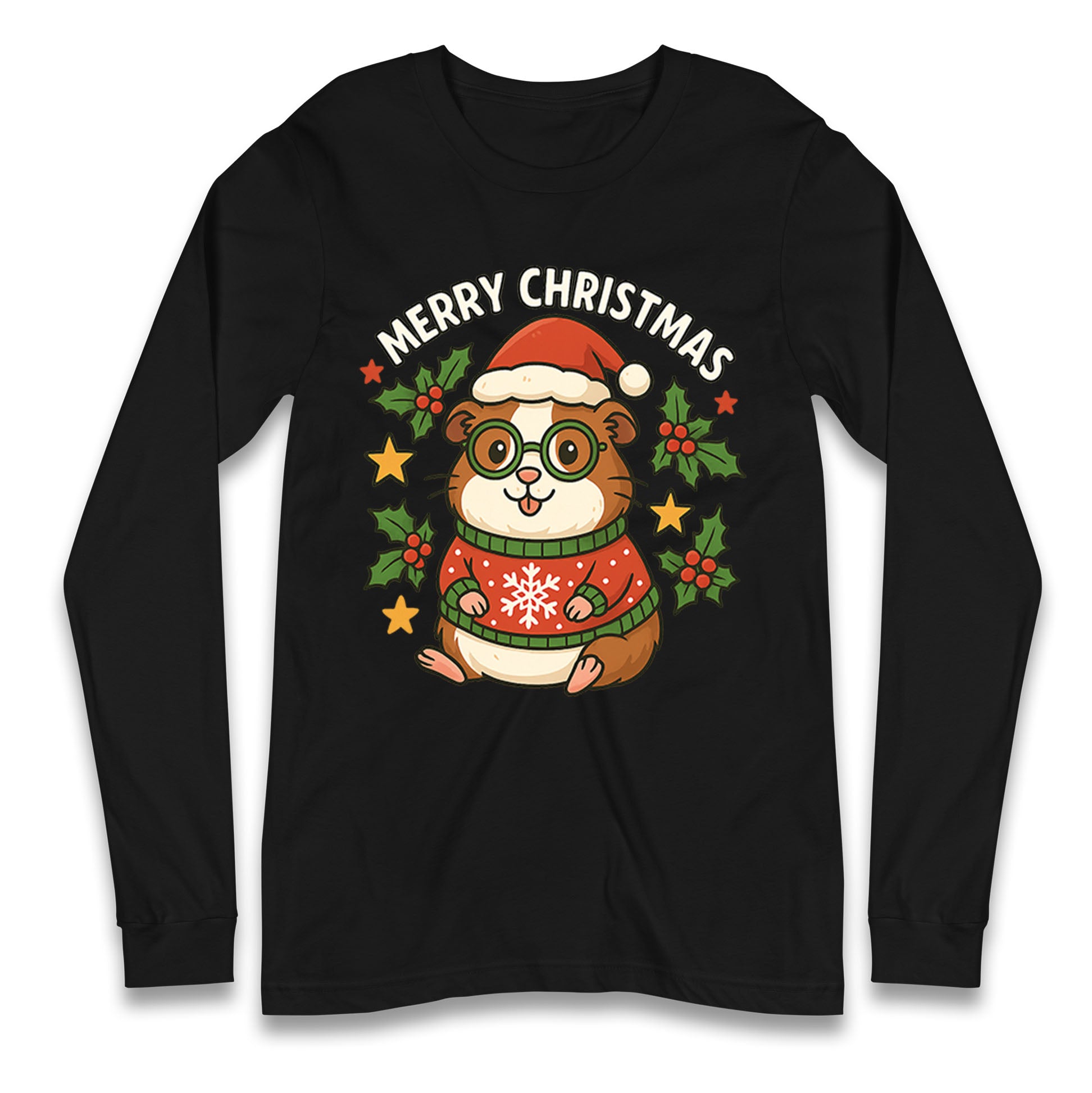 Guinea Pig Christmas Longsleeve T Shirt