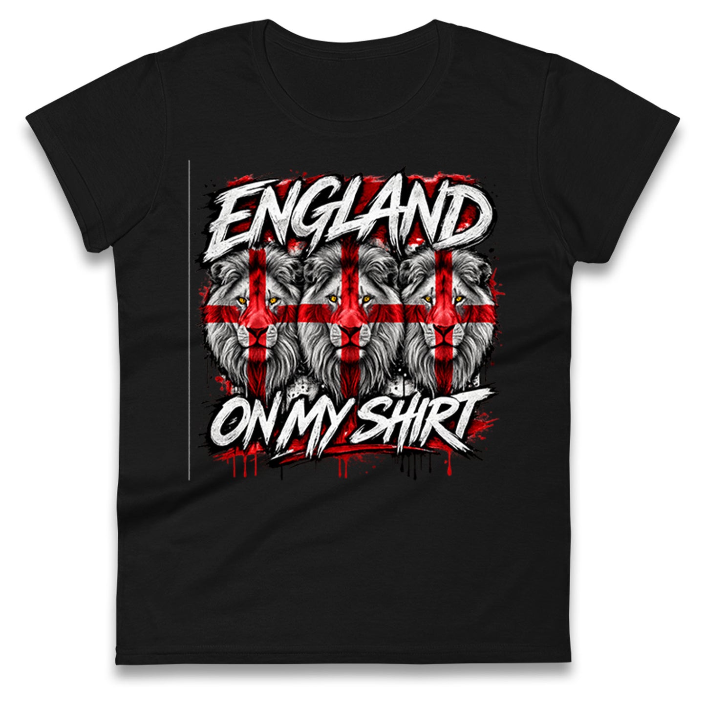 England 3 Lions World Cup 2026 Ladies T Shirt