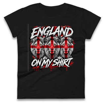 England 3 Lions World Cup 2026 Ladies T Shirt