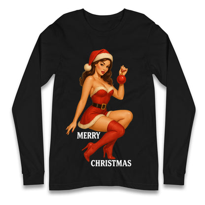 Merry Christmas Sexy Christmas Long Sleeve Shirt
