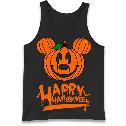 Mickey Mouse Pumpkin Happy Halloween Tank Top