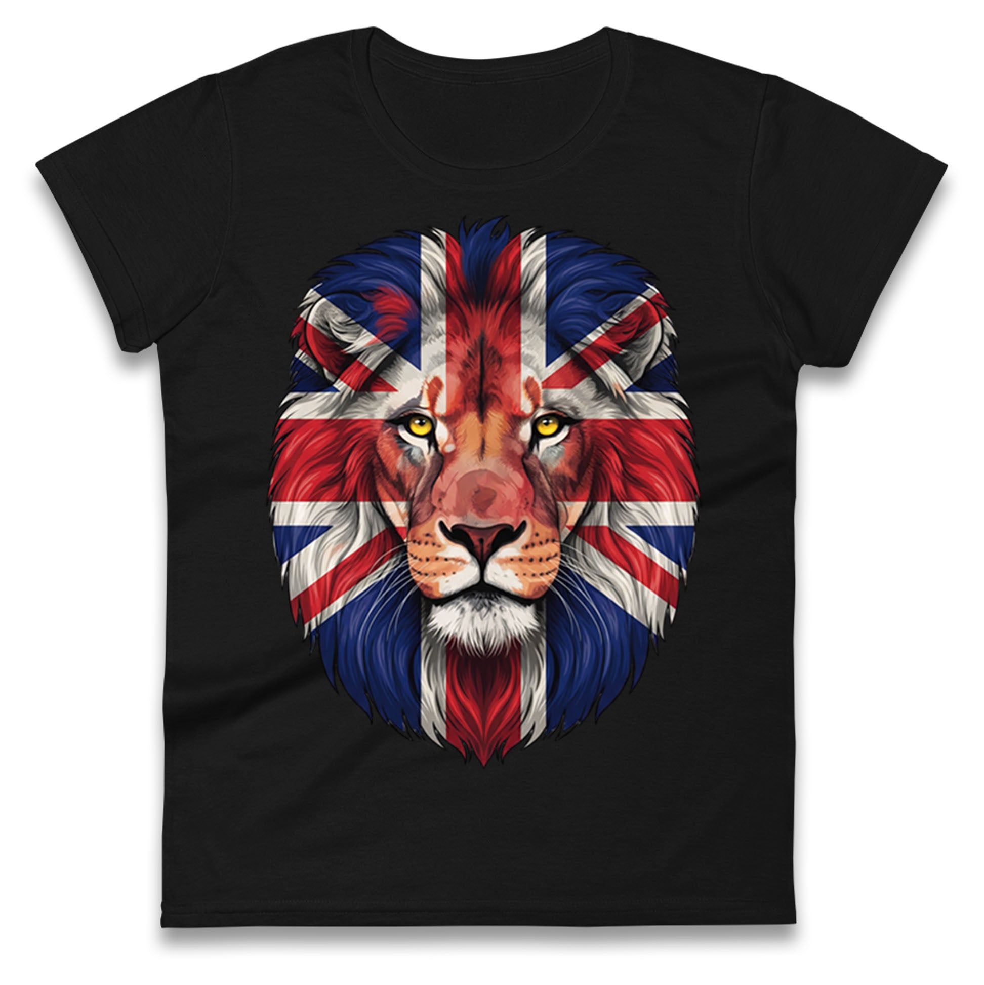 St George Flag Lion Ladies T Shirt 