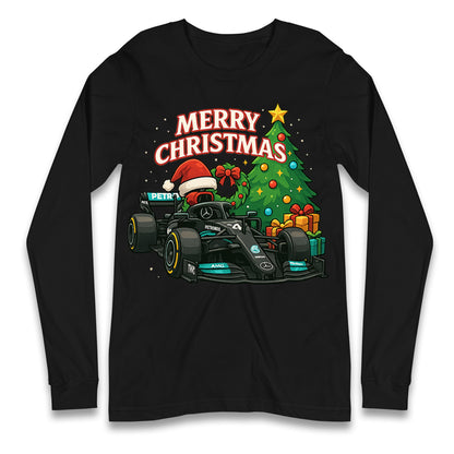 Mercedes F1 Christmas Long Sleeve Shirt