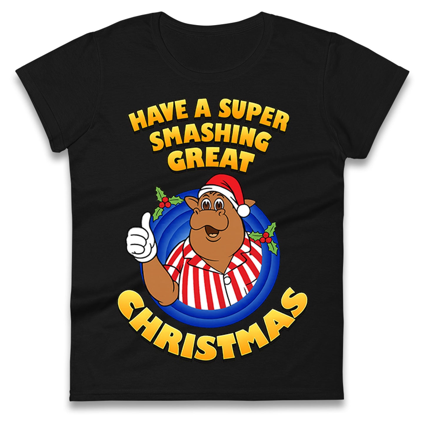 Bullseye Christmas Ladies T Shirt