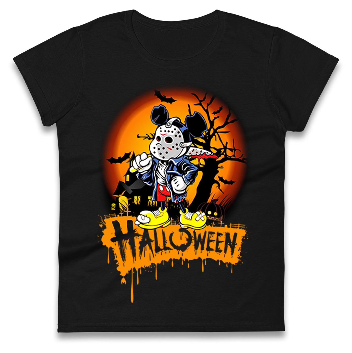 Mickey Mouse Haunted Halloween t shirt
