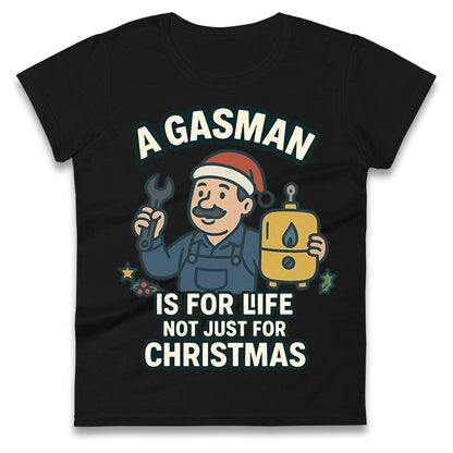 Gasman Christmas Ladies T Shirt