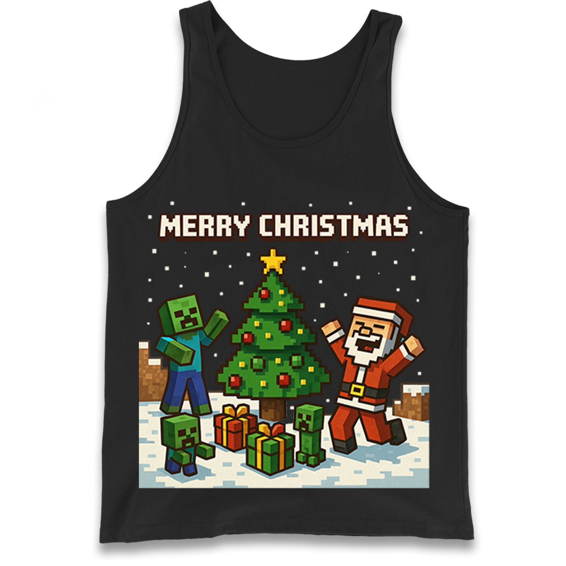 Minecraft Christmas Tank Top