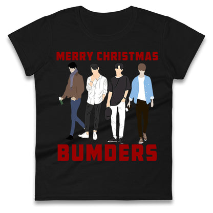 Merry Christmas Bumders The Inbetweeners Womens t shirt