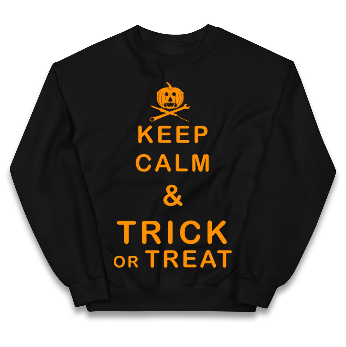 Keep Calm And Trick Or Treat Halloween Jumper
