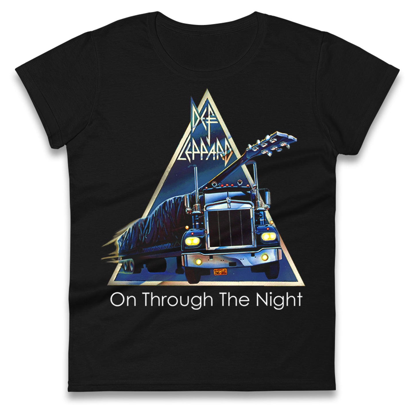 Leppard On Through The Night Ladies T Shirt
