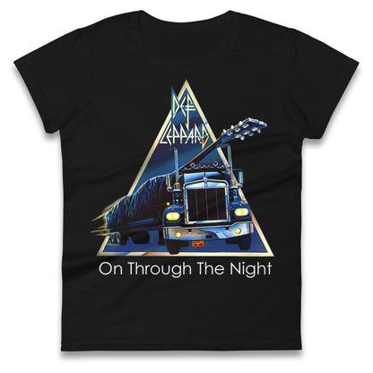 Leppard On Through The Night Ladies T Shirt