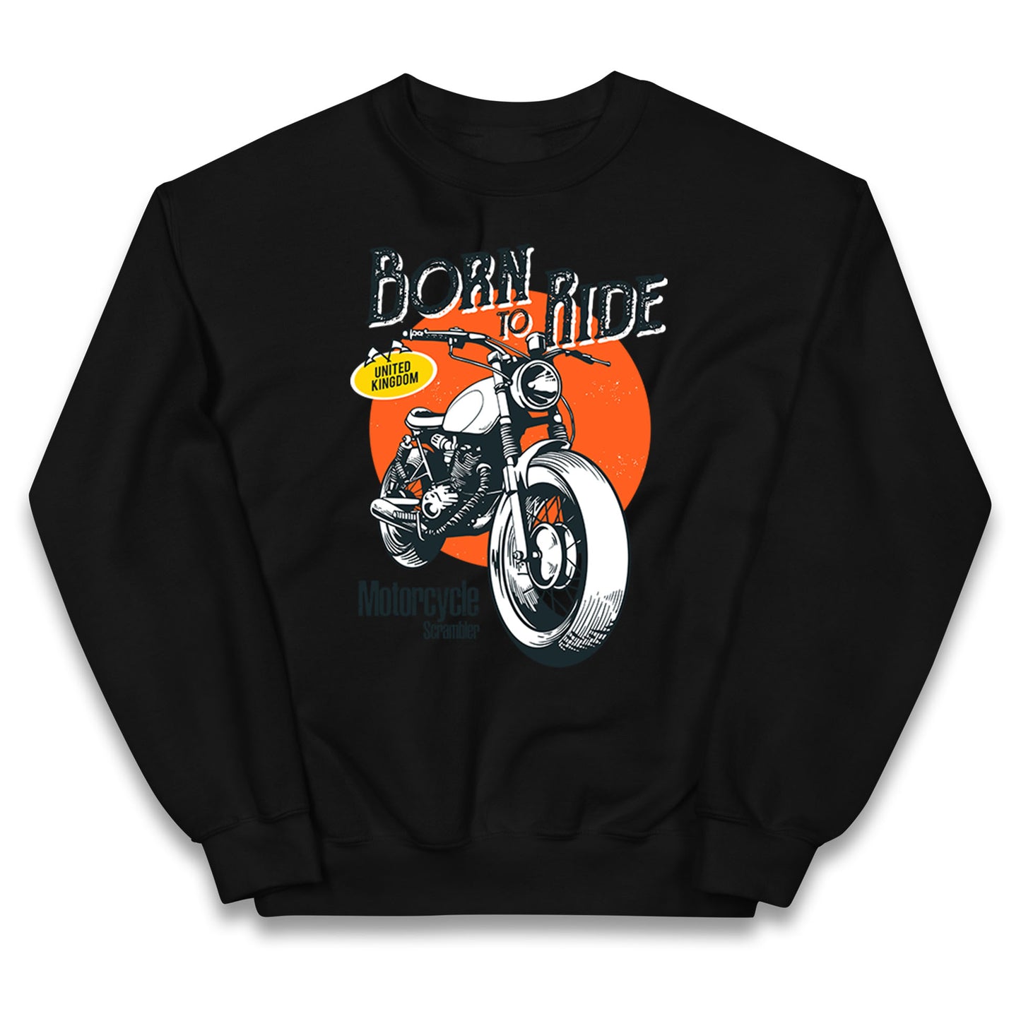 Born To Ride UK Kids Jumper