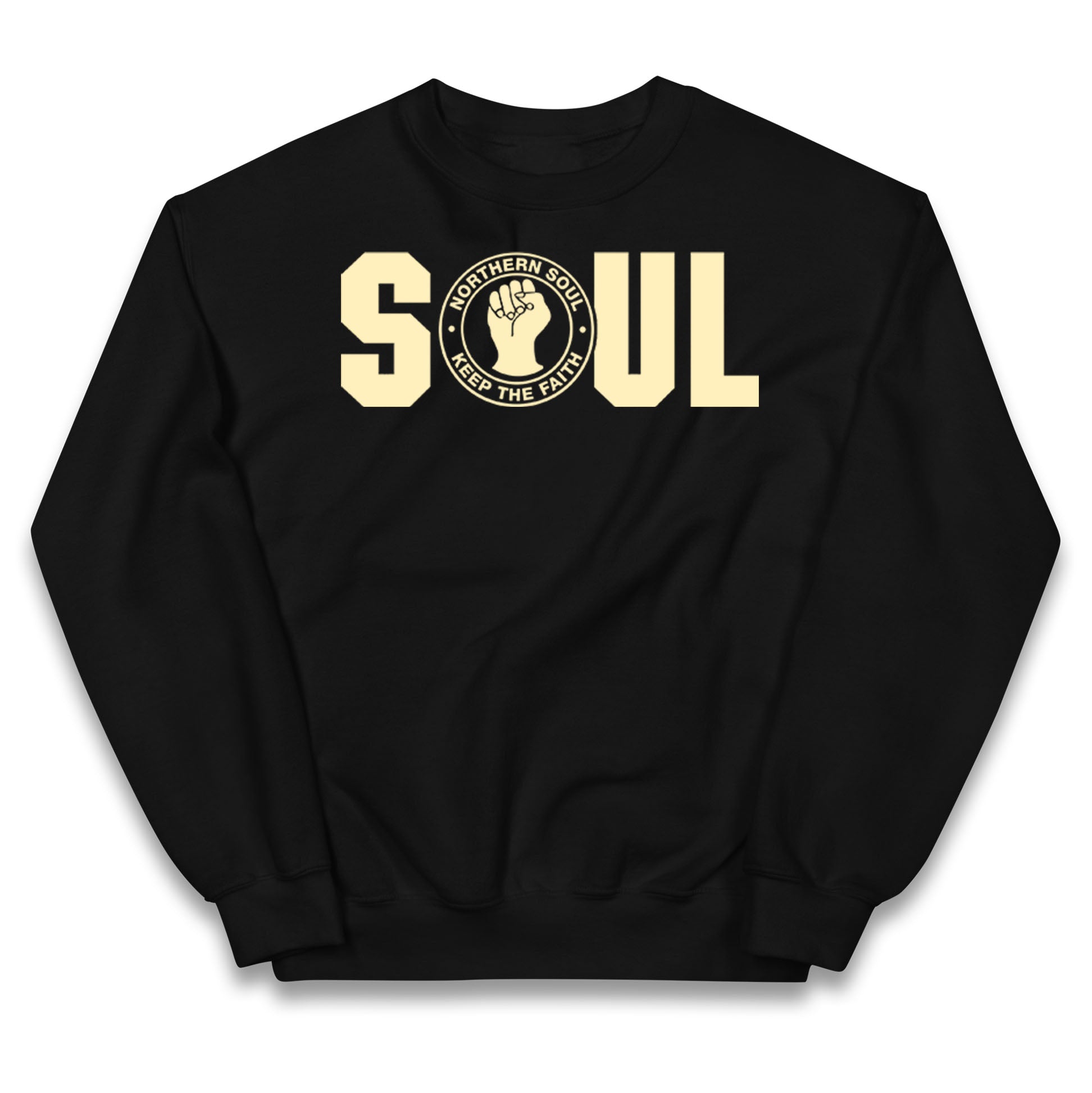 Northern Soul Keep The Faith Logo Kids Jumper 