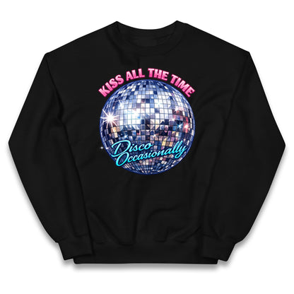 Kiss All The Time Disco Occasionally Kids Jumper