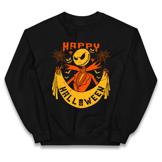 Jack Skellington Happy Halloween Kids Jumper
