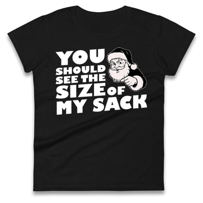 Santas Sack Ladies T Shirt