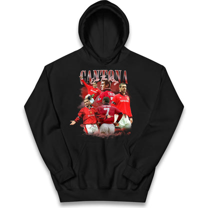 Retro Cantona Bootleg Football Kids Hoodie