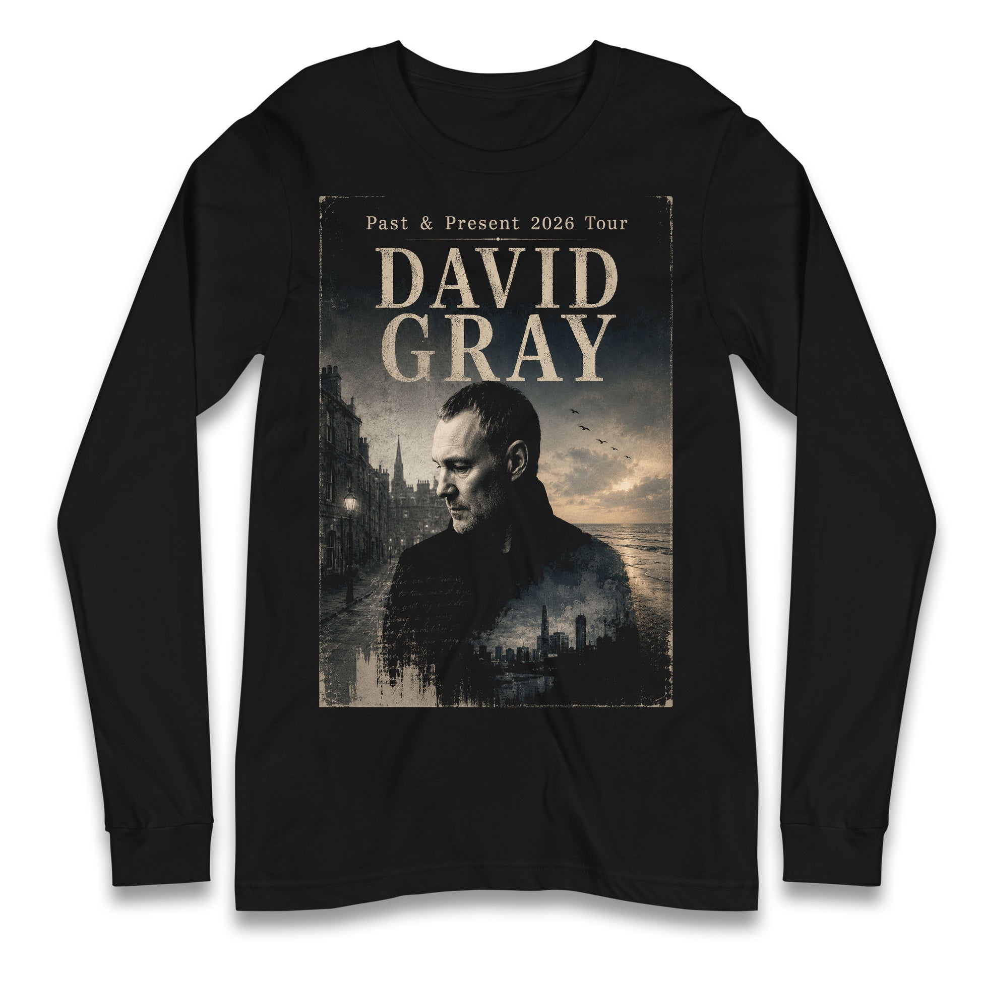 David Gray The Past And Present Tour 2026 Longsleeve Tee