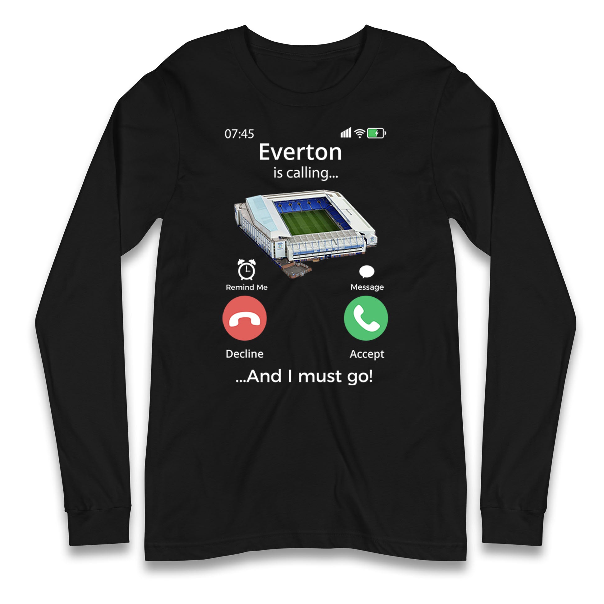 everton long sleeve jersey