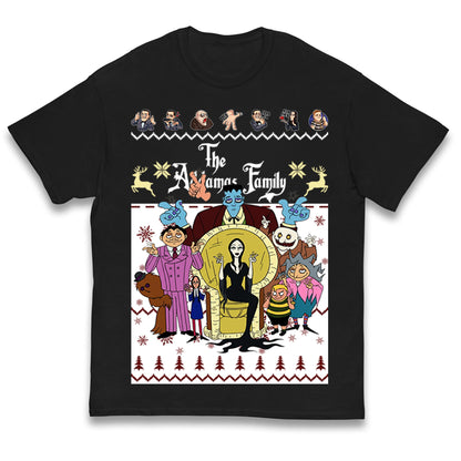 Scary Addams Christmas Kids T Shirt