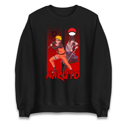 naruto eight trigrams sealing and sasuke uchiha crest sweatshirt