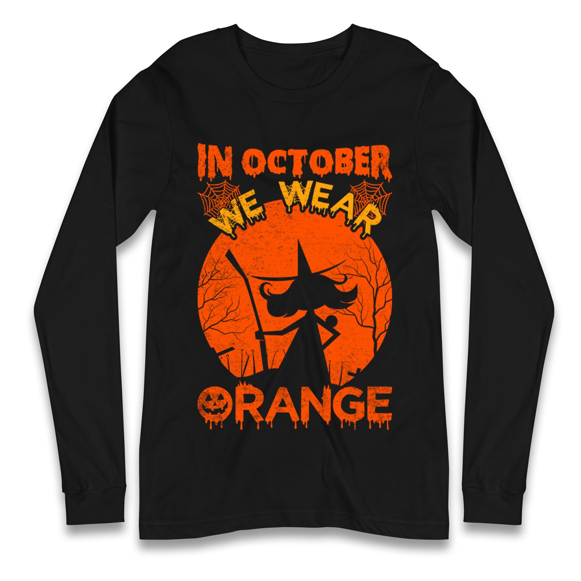 In October We Wear Orange Halloween T Shirt
