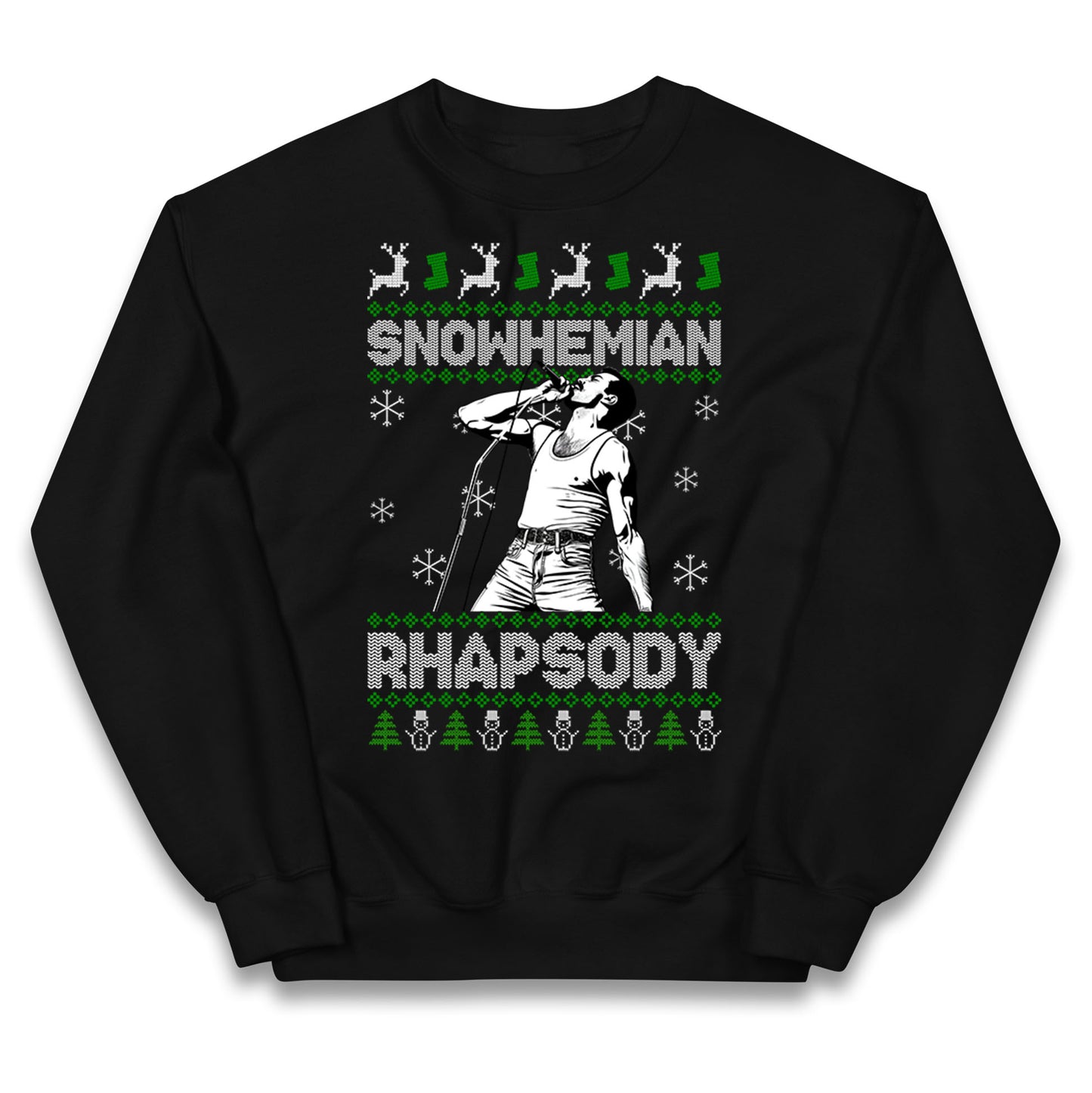 Freddie Mercury Christmas Kids Jumper