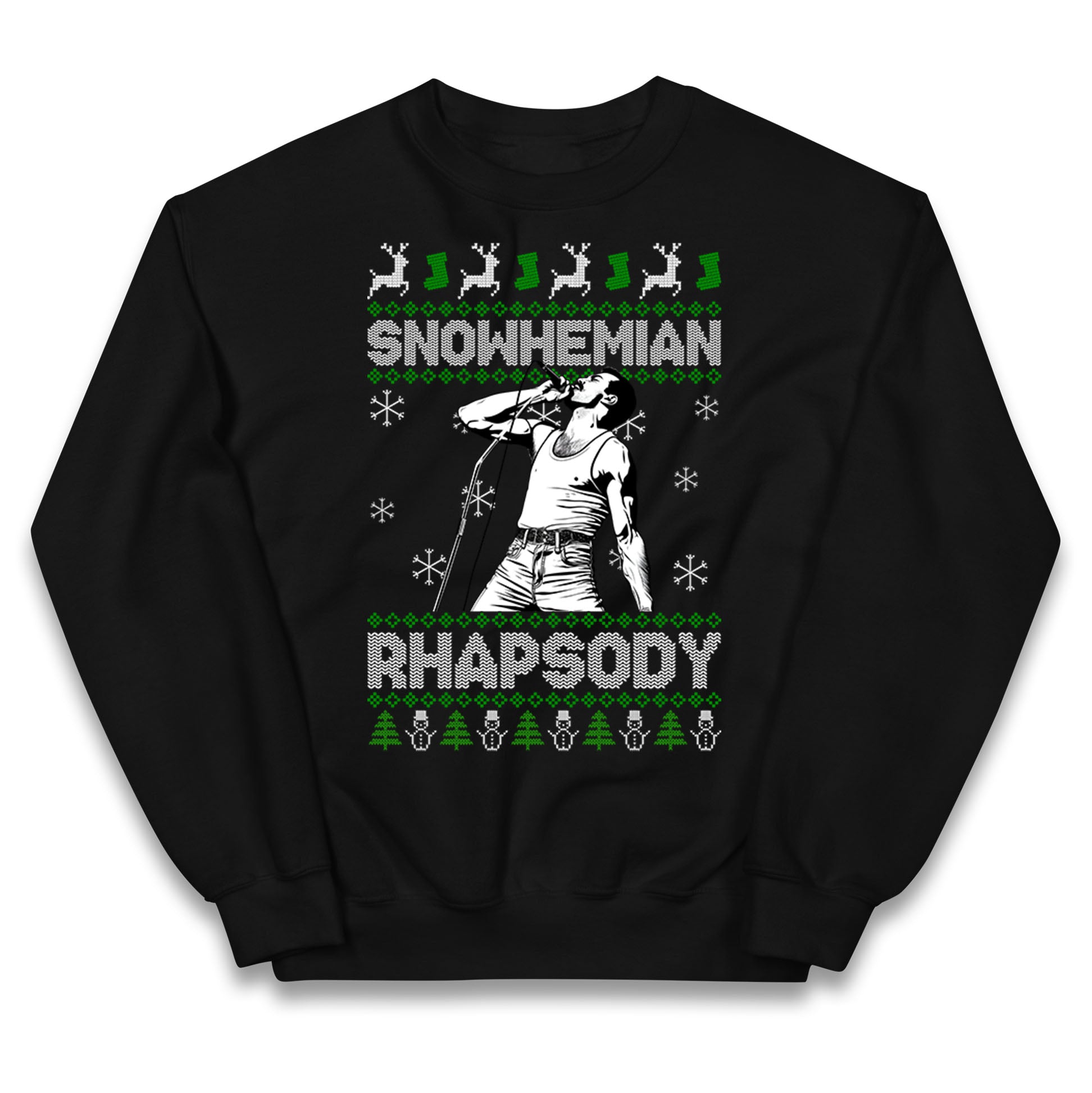 Freddie Mercury Christmas Kids Jumper