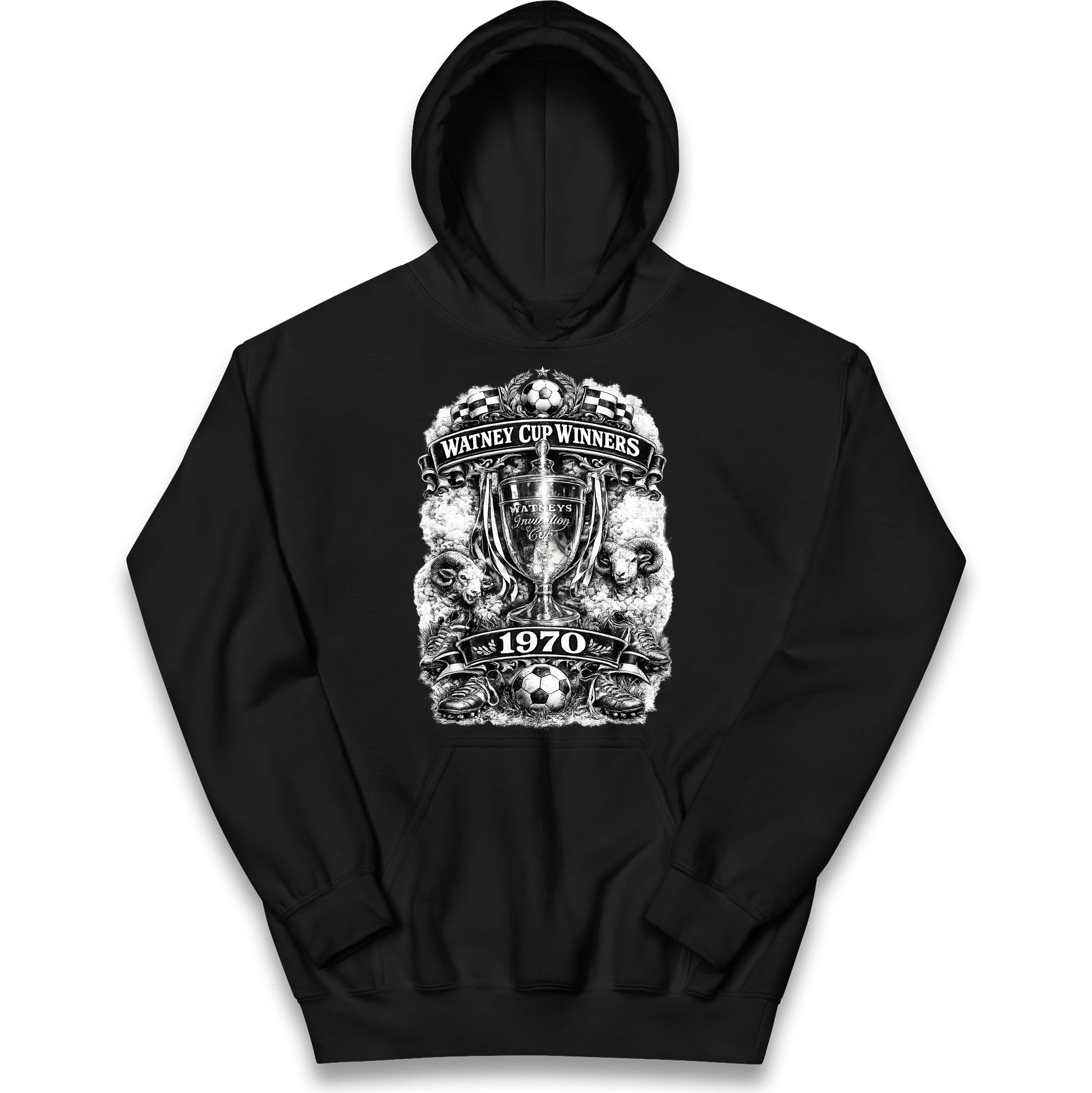 Retro Derby Watney Cup Winners 1970 Kids Hoodie