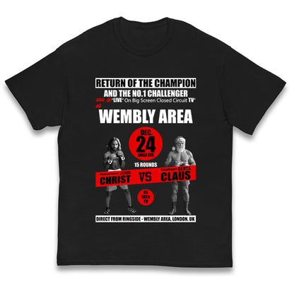 Jesus Christ Vs Santa Claus Kids T Shirt